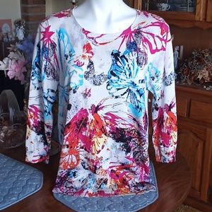 One A Graphic Abstract Top